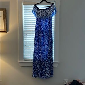 Lilly Pulitzer Silk off-shoulder maxi